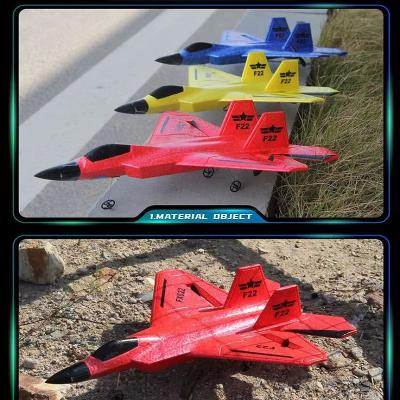 F22 Fighter Remote Control Aircraft Fixed Wing Glider Fall Resistant Foam Auto Balance Electric RC Aircraft Model Toy Hand Drop