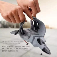 F22 Fighter Remote Control Aircraft Fixed Wing Glider Fall Resistant Foam Auto Balance Electric RC Aircraft Model Toy Hand Drop