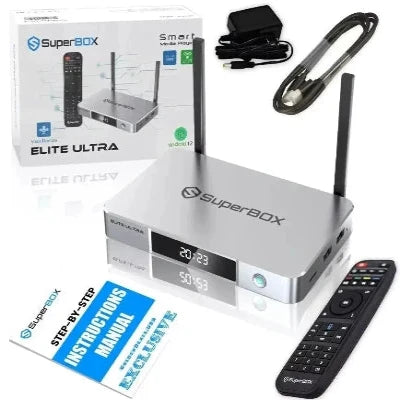 SUPERBOX ELITE ULTRA TV BOX, TV SUPER KEY BOX, 2000 CHANNEL SPORTS NETWORK TV BOX, SUPER TV ANTENNA BOX