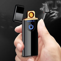 Windproof Electronic Ultra Thin USB Cigarette Lighter, Windproof lighter USB rechargeable