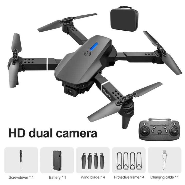 2025 RC Foldable Quadcopter Dron Helicopter Toys Gift E88 Pro WIFI FPV UHD 4K Camera Smart Remote Control GPS Toy Gift Drone