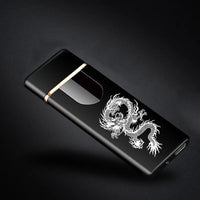 Windproof Electronic Ultra Thin USB Cigarette Lighter, Windproof lighter USB rechargeable