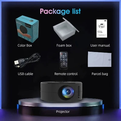 Mini Smart Projector Auto Focus Android LED HD Projector, Portable Mini Projector  HD smart Movies