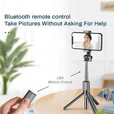 2024 New 6-in-1 Bluetooth Self Timer Selfie Stick, Most modern and effective Selfie stick with ring light duals