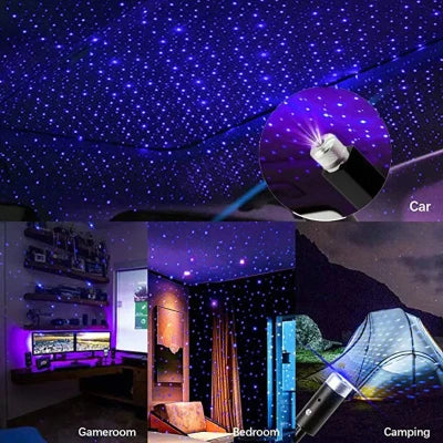 Car Ceiling  LED Starry Sky Night Light USB Powered Galaxy Star Projector