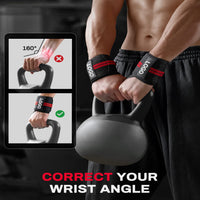 Professional Wristband Wrist Support Brace Straps Extra Strength Weight Lifting Wrist Wraps Bandage for Fitness