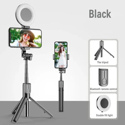 2024 New 6-in-1 Bluetooth Self Timer Selfie Stick, Most modern and effective Selfie stick with ring light duals