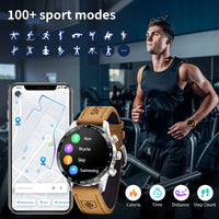 New Rugged Military GPS Smart Watch Men AMOLED HD Screen Heart Rate Bluetooth Call Waterproof Outdoor SmartWatch