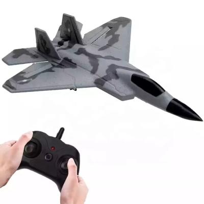 F22 Fighter Remote Control Aircraft Fixed Wing Glider Fall Resistant Foam Auto Balance Electric RC Aircraft Model Toy Hand Drop