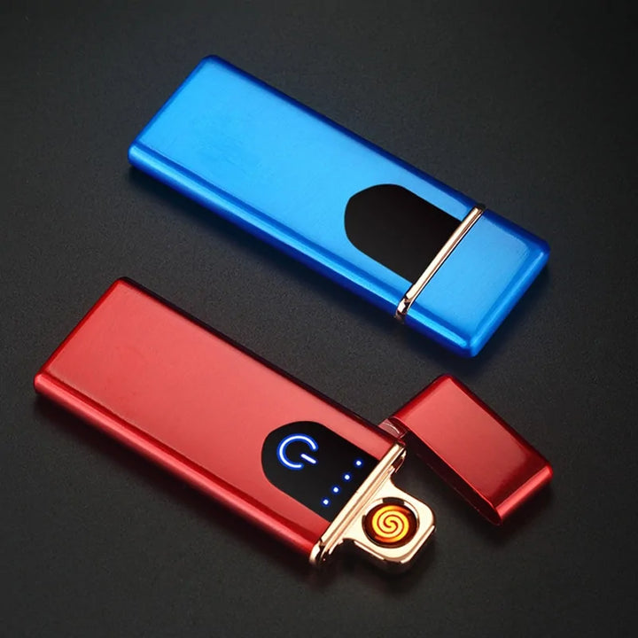 Windproof Electronic Ultra Thin USB Cigarette Lighter, Windproof lighter USB rechargeable