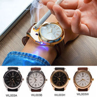 Premium Lighter Watch Rechargeable, Watch lighter USB, Windproof Hidden Lighter watch